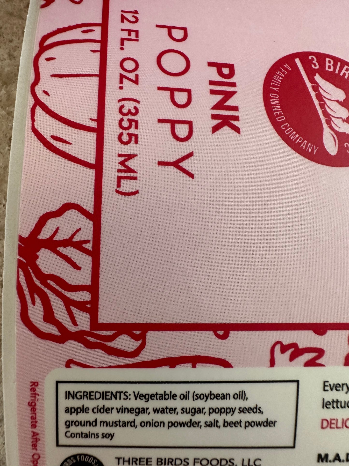 Shelley's Small Batch Pink Poppy (seed) Dressing